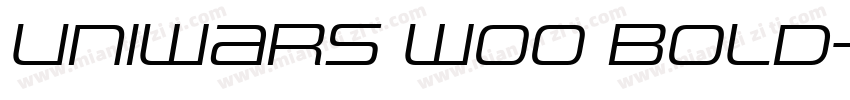 Uniwars W00 Bold字体转换